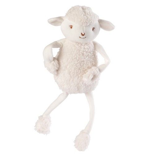  et merveilles - les doux bidoux - siméon mouton peluche blanc 25 cm 